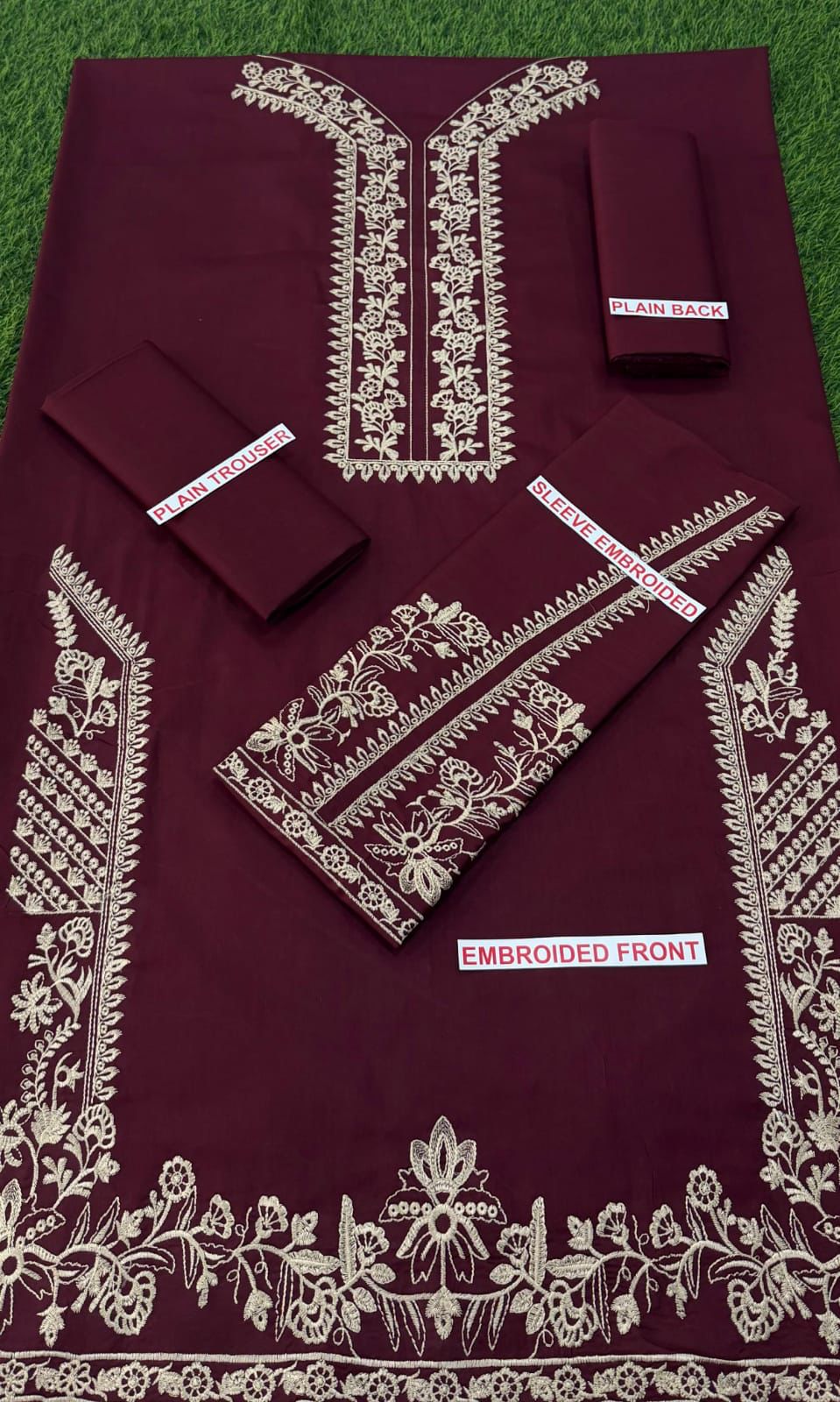 SAPPHIRE EMBROIDERED 2PC LAWN