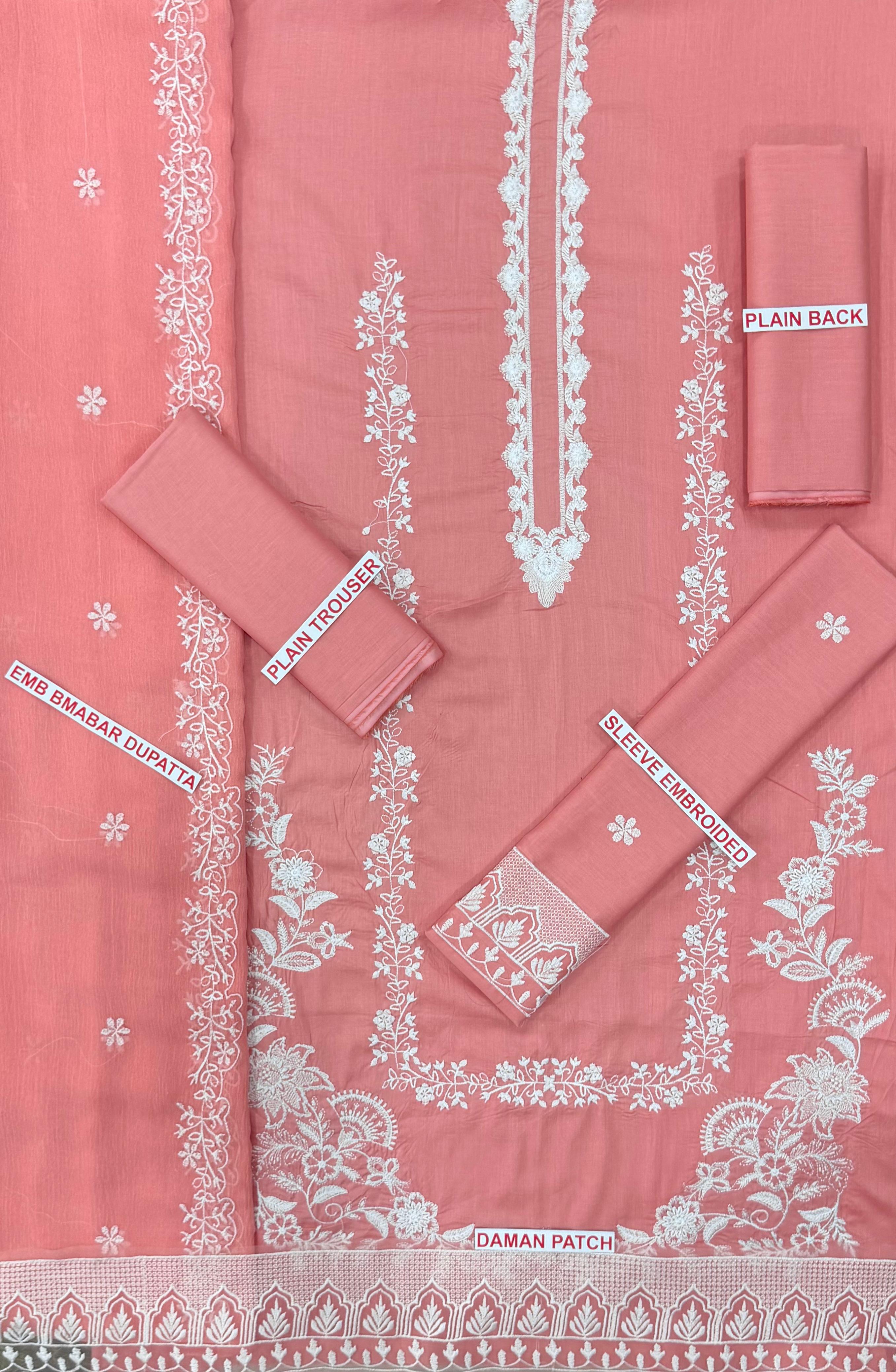 ZARQASH EMBROIDERED 3PC LAWN