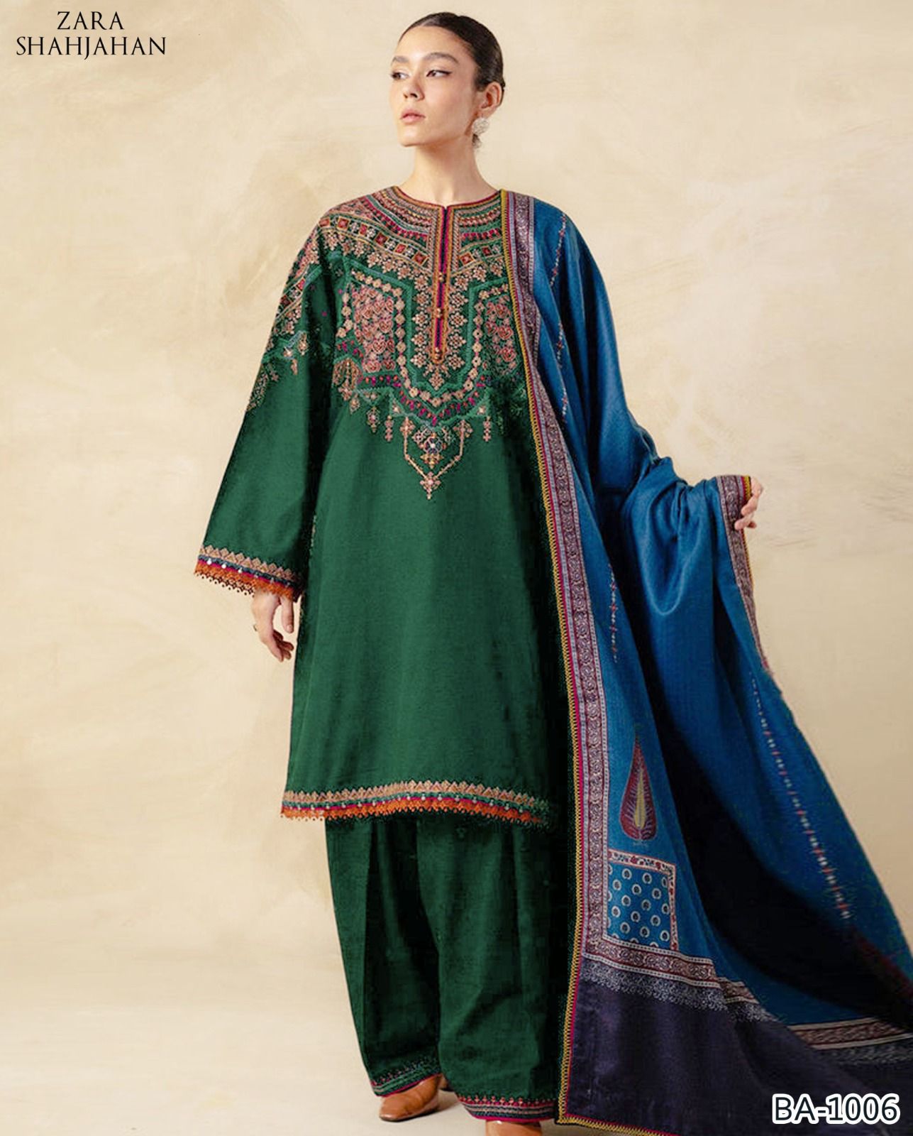 ZARA SHAHJAHAN EMBROIDERED 2PC LAWN
