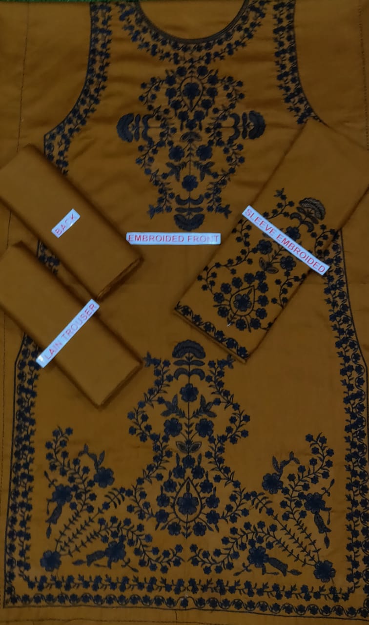 SAPPHIRE EMBROIDERED 2PC LAWN