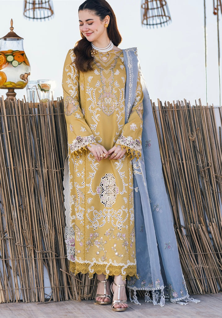 QALAMKAR EMBROIDERED 3PC LAWN