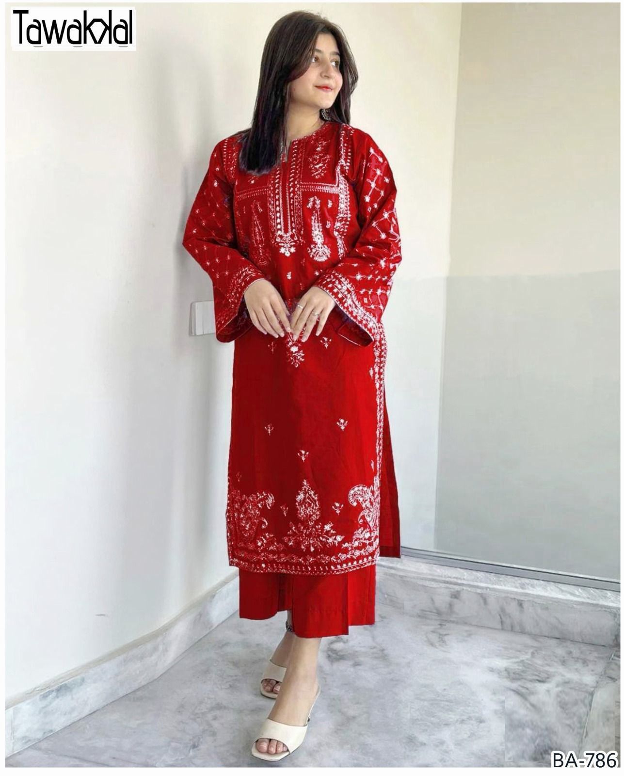 TAWAKAL EMBROIDERED 2PC LAWN