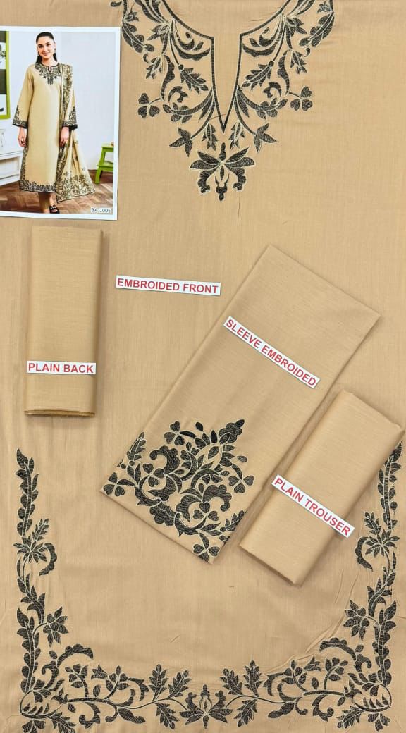 SAPPHIRE EMBROIDERED 2PC LAWN