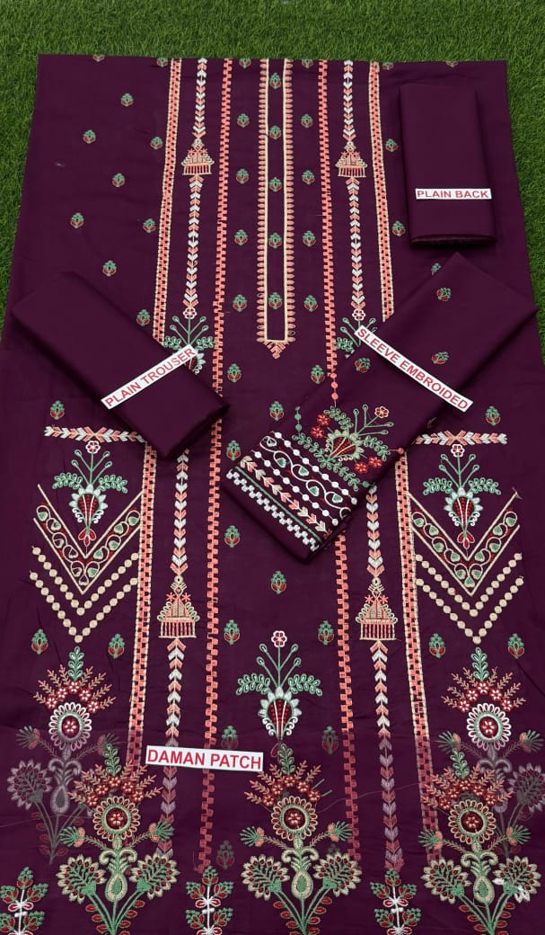 AZURE EMBROIDERED 2PC LAWN