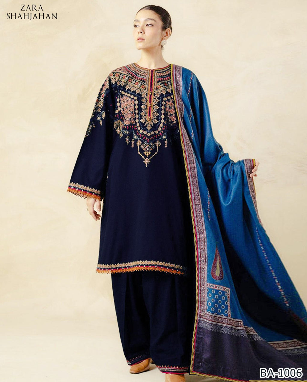 ZARA SHAHJAHAN EMBROIDERED 2PC
