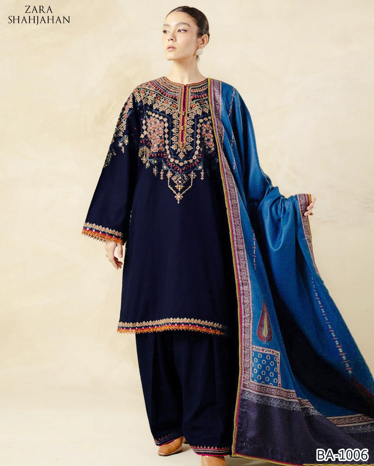 ZARA SHAHJAHAN EMBROIDERED 2PC