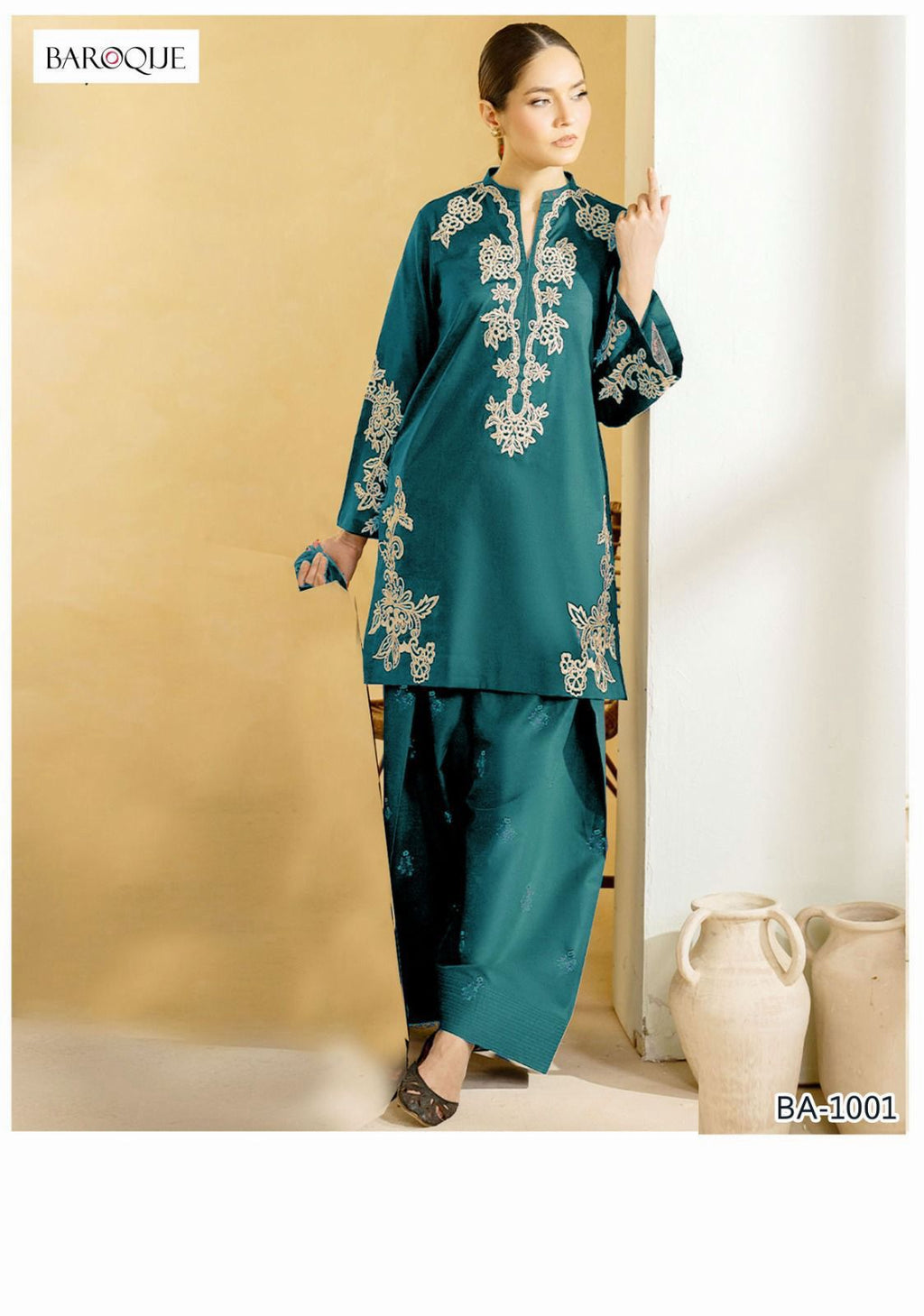 BAROQUE EMBROIDERED 2PC LAWN