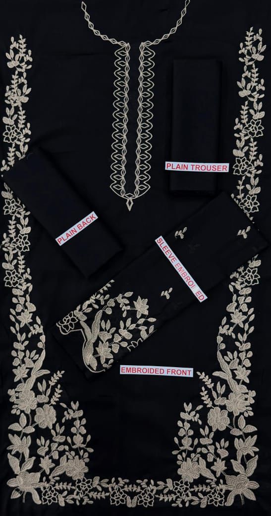 AZURE EMBROIDERED 2PC LAWN