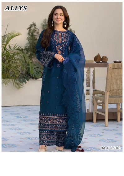 ALLYS EMBROIDERED 3PC LAWN