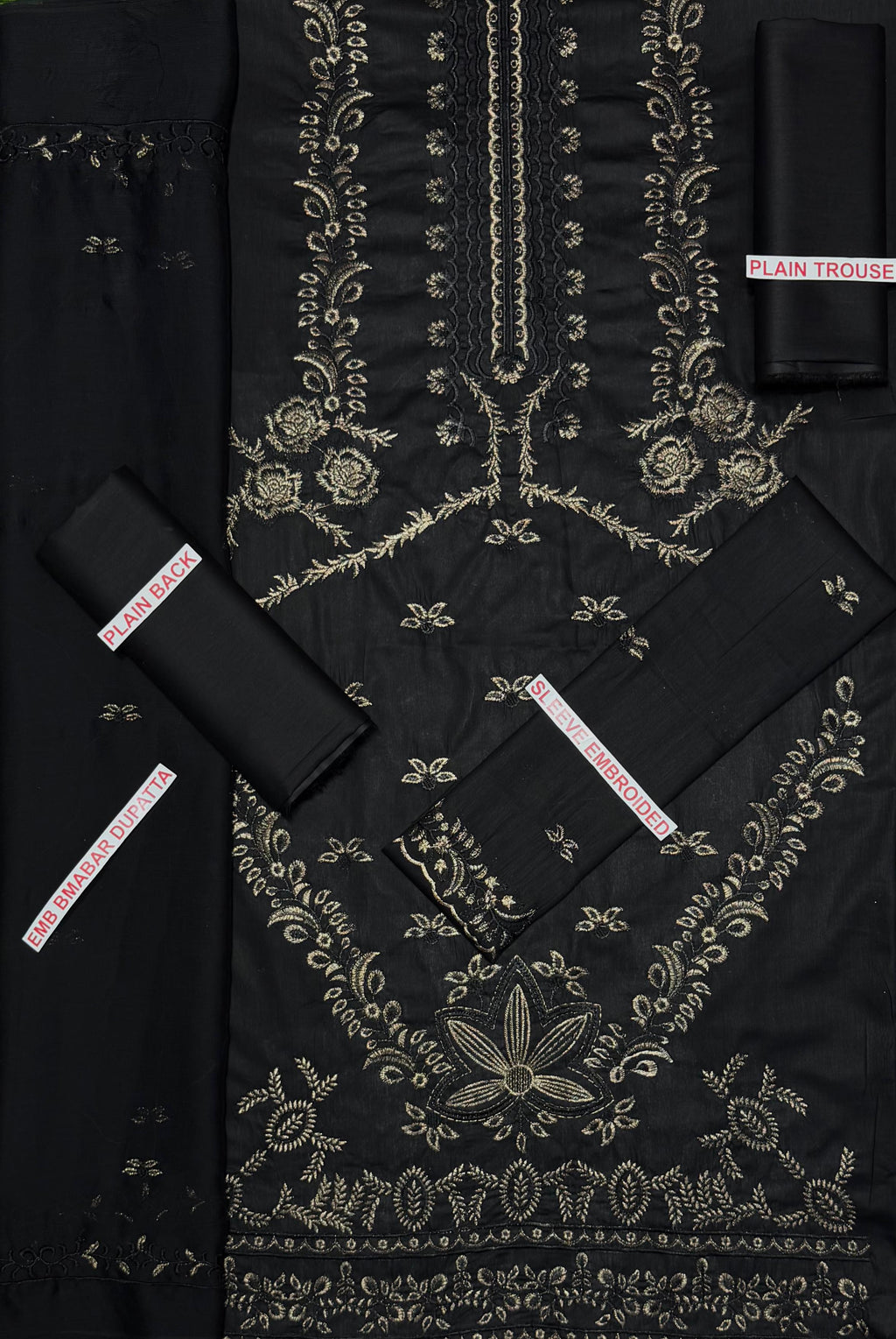 MARIA. B EMBROIDERED 3PC
