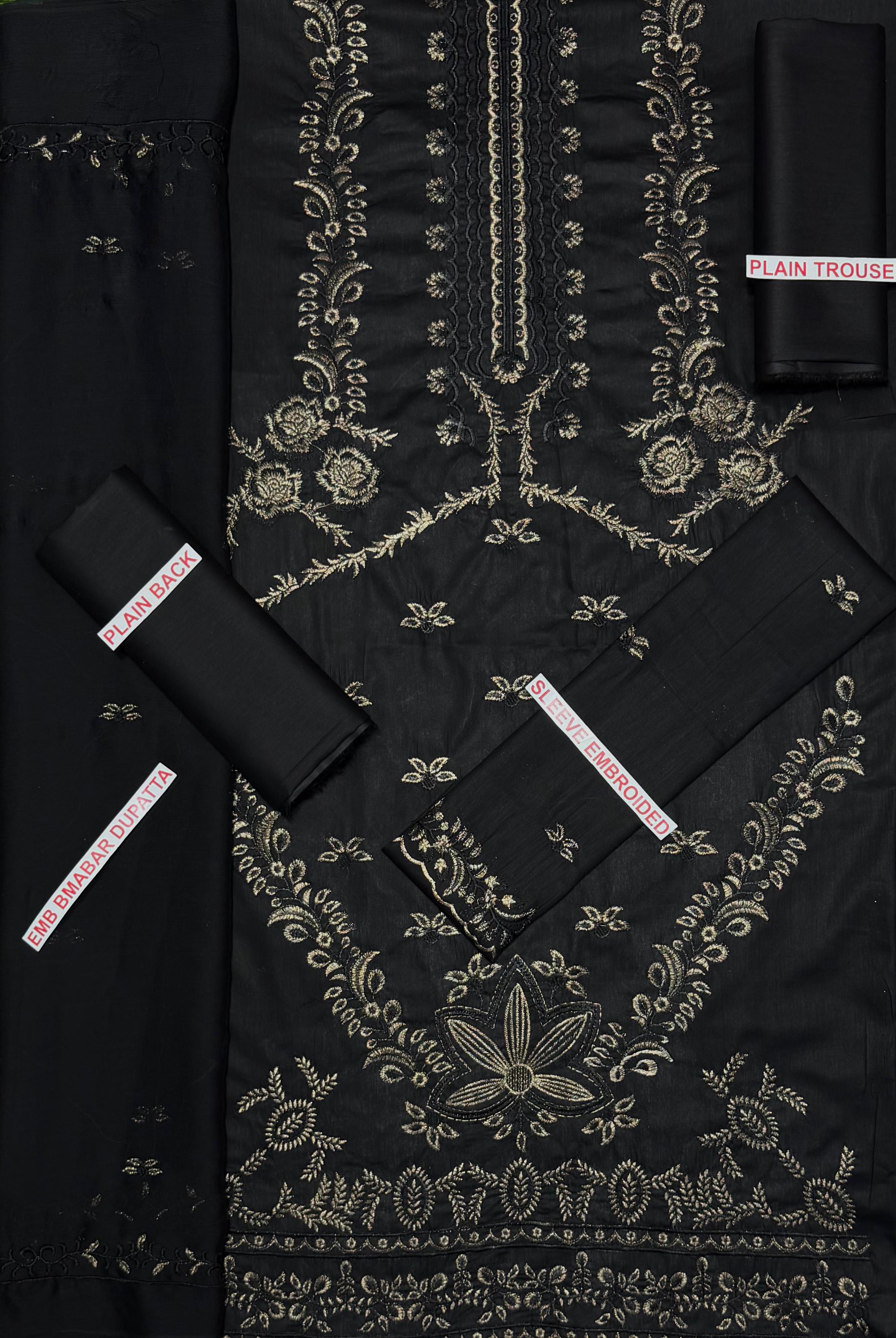 MARIA. B EMBROIDERED 3PC
