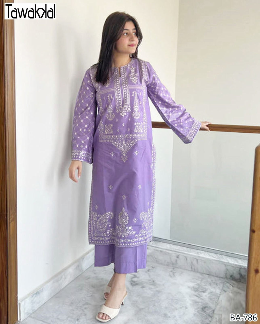 TAWAKAL EMBROIDERED 3PC LAWN