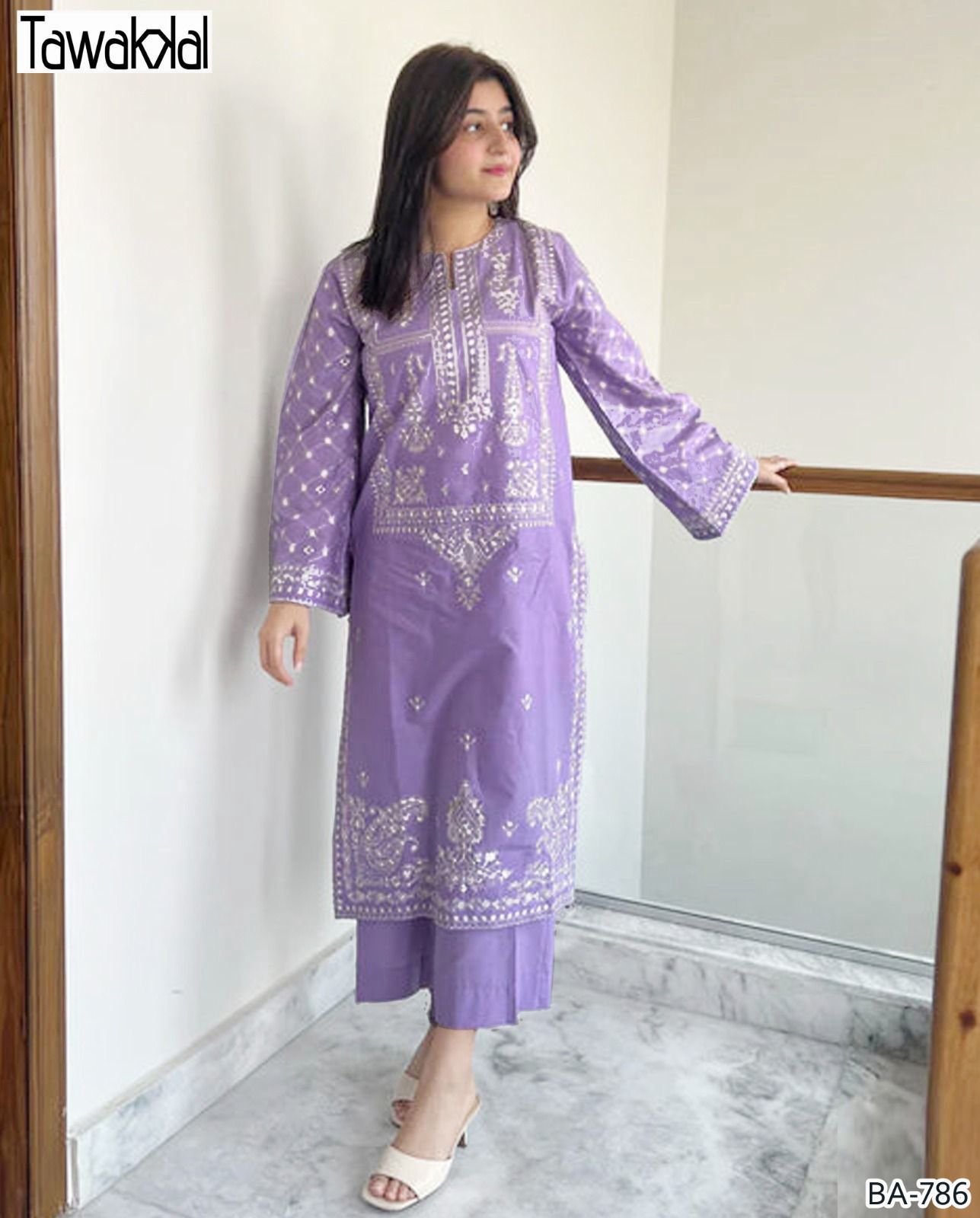TAWAKAL EMBROIDERED 3PC LAWN