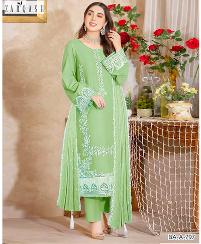 Zarqash Emb 3pc lawn