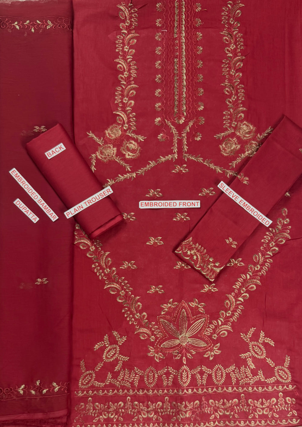 KHADDI EMBROIDED 3PC LAWN