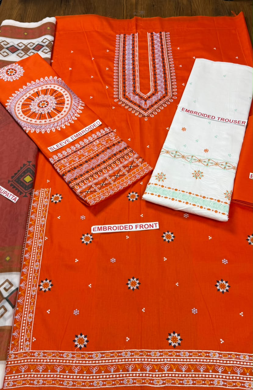 MARIA.B EMBROIDED 3PC LAWN