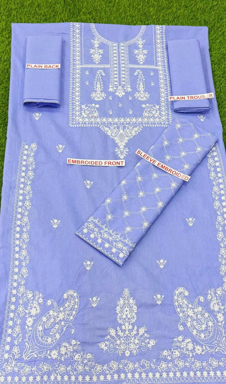 TAWAKAL EMBROIDERED 3PC LAWN