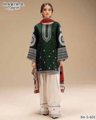 MARIA.B LAWN EMBROIDED 3PC