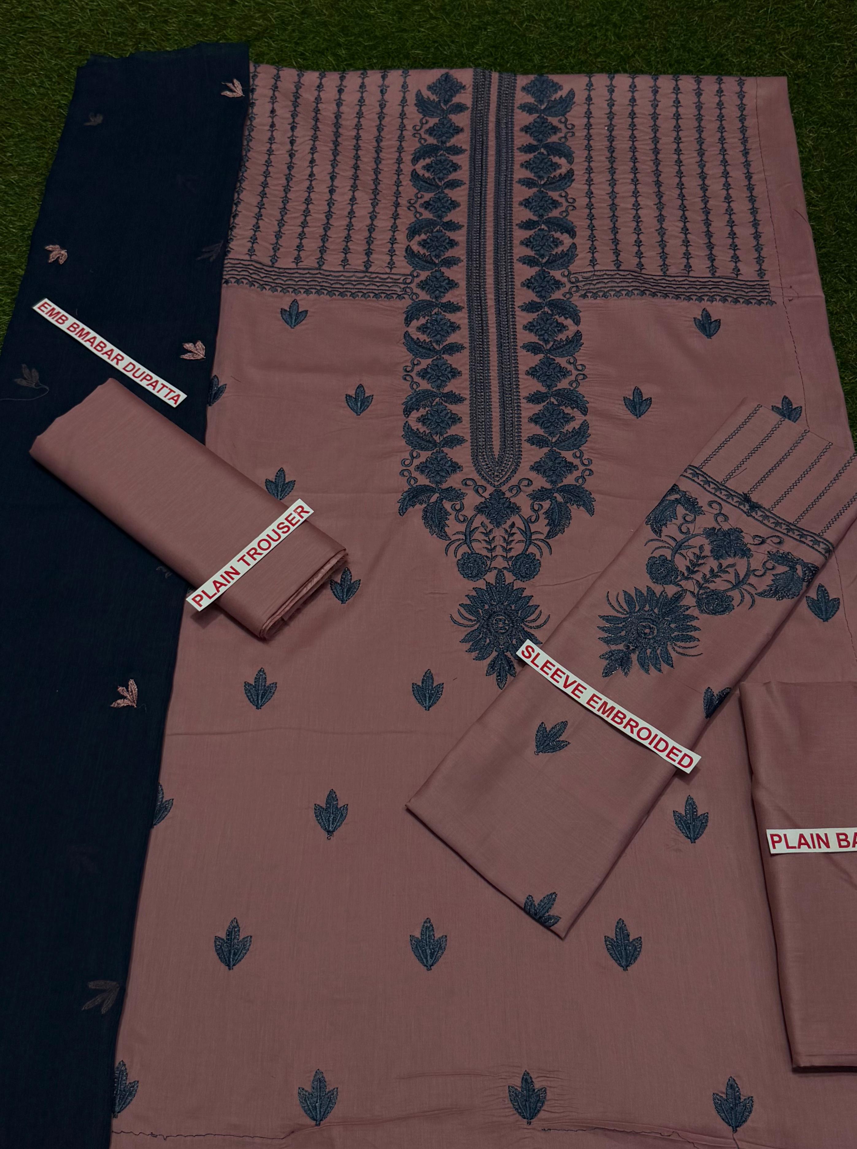 ASIM JOFA EMBROIDERED 3PC LAWN
