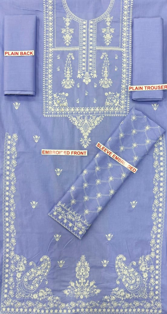 TAWAKAL EMBROIDERED 3PC LAWN