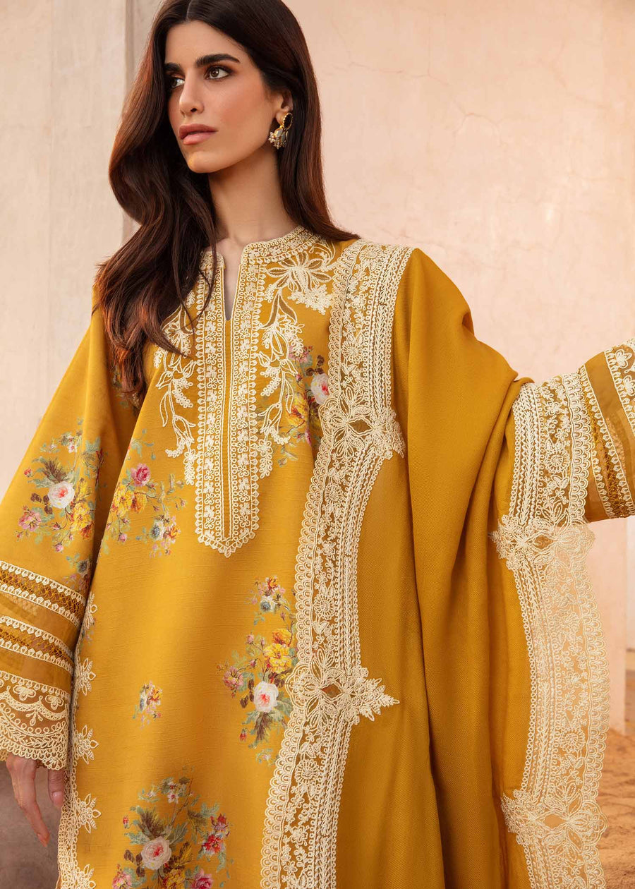 CRIMSON EMBROIDERED 3PC LAWN