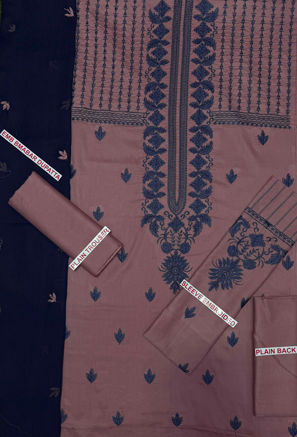 ASIM JOFA EMBROIDERED 3PC LAWN