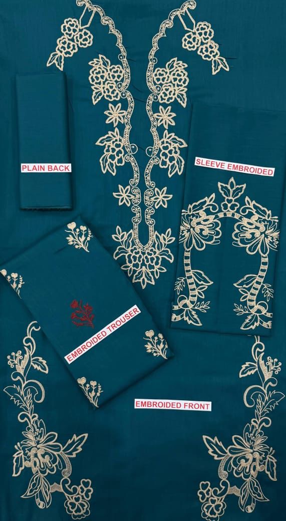 BAROQUE EMBROIDERED 2PC LAWN