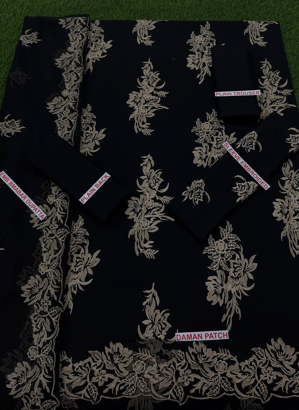 ADAN's LIBAS Embroidered 3pc lawn