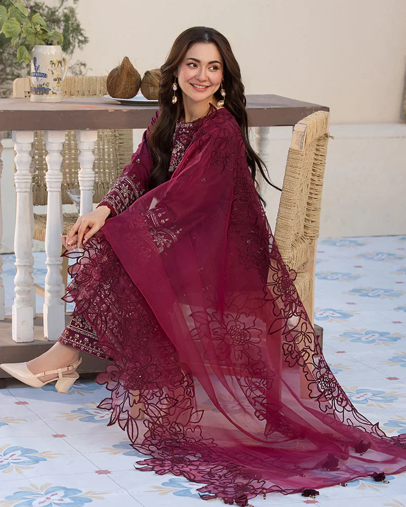 ALLYS EMBROIDERED 3PC LAWN