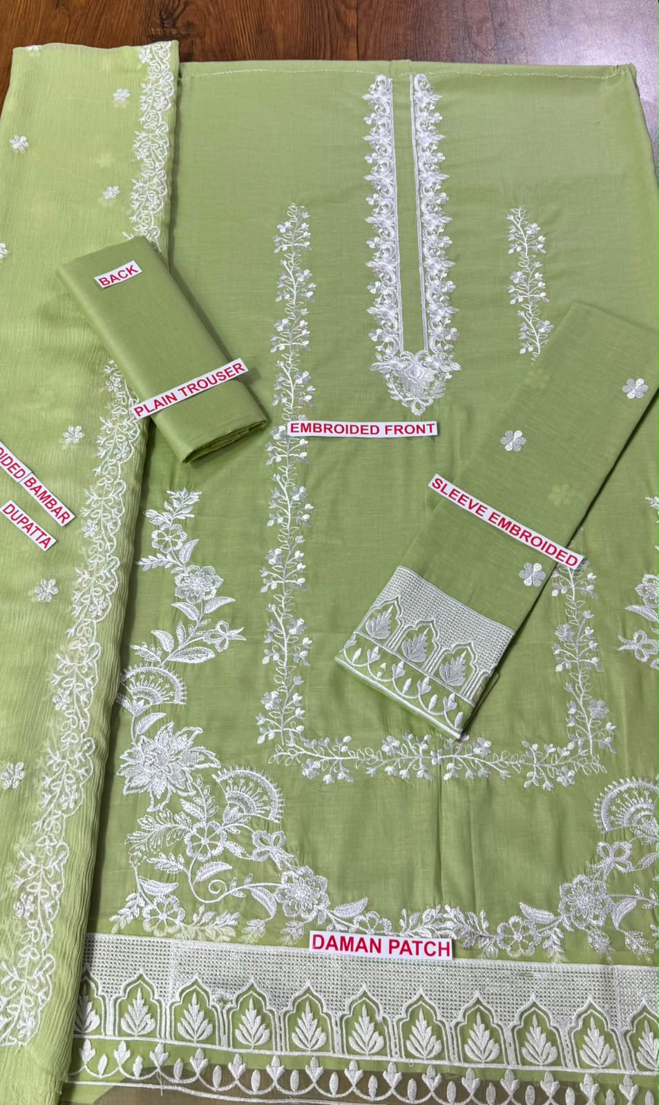 Zarqash Emb 3pc lawn