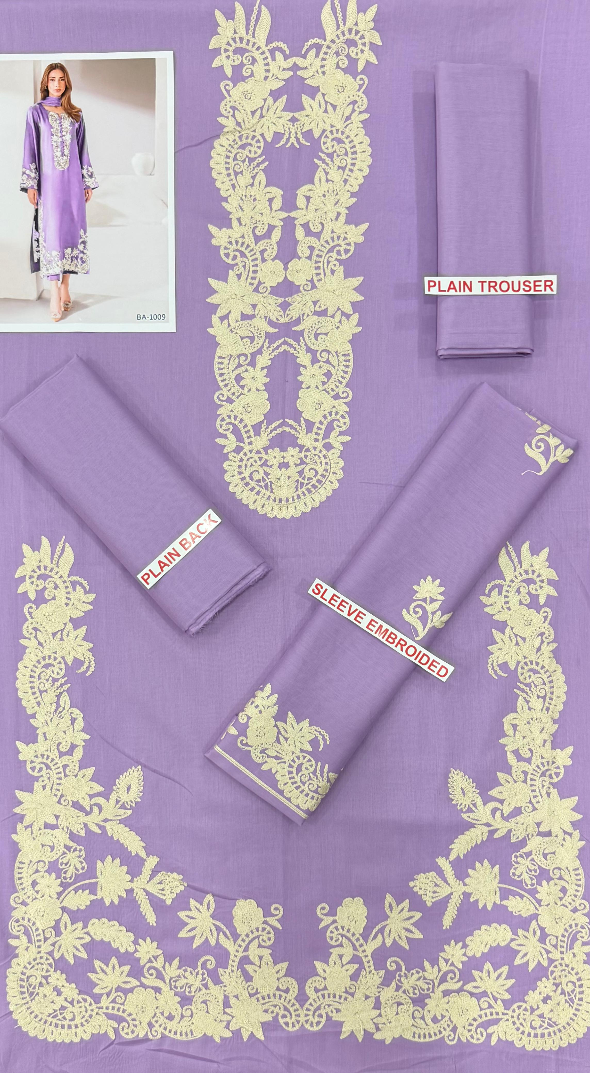 BATIK EMBROIDERED 2PC LAWN