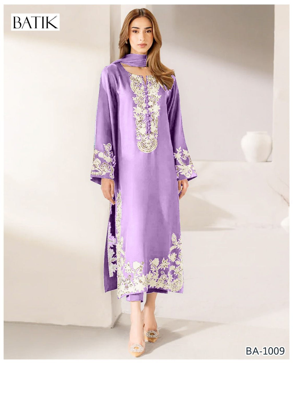 BATIK EMBROIDERED 2PC LAWN