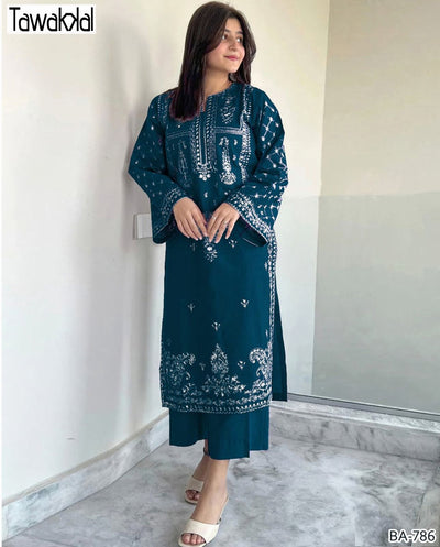 TAWAKAL EMBROIDERED 2PC
