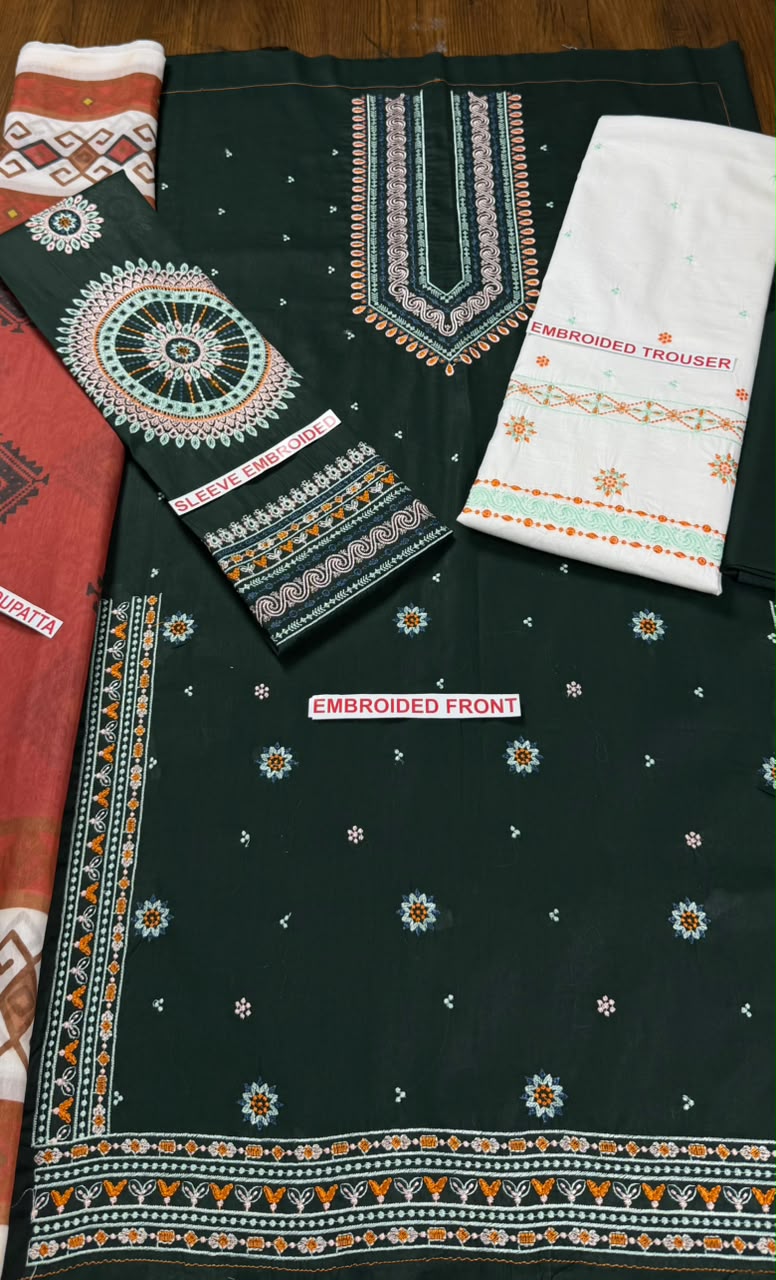 MARIA.B LAWN EMBROIDED 3PC